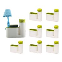 Genérico - Pack 8 Dispensador Jabón Lavaplatos Lavalozas Porta Esponja