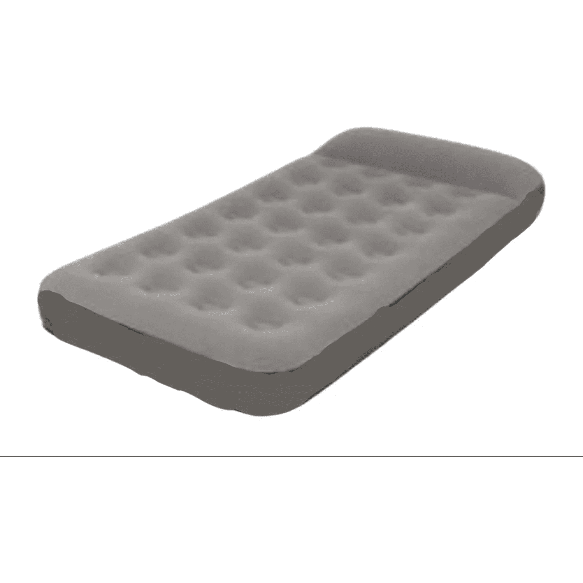 Genérico - Colchon Inflable 1 Plaza + Bombin Gris