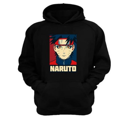 Genérico - Polerón Canguro Naruto Negro Talla Xl Unisex