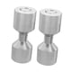 thumbnail image 5 of Juego De 2 Pasadores De Alineación De Dos Orificios, Accesorio De Aluminio De 1-1/8", Dos Orificios, Color Plata, 5 of 5