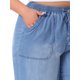 thumbnail image 5 of Agnes Orinda Jeans de Talla Grande para Mujer con Cintura Elástica y Cordón, Pantalones de Mezclilla Casuales de Pierna Ancha Chambray Palazzo con Bolsillos 4X Azul Claro, 5 of 8