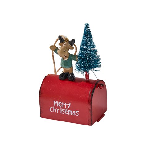 Magideal - Adornos Para De Navidad Con Forma De Buzón De Correo, Buzón De Navidad, Regalos De Metal Colgantes, Portamonedas, Decoraciones Navideñas Para La Alce