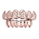 thumbnail image 3 of Parrillas De Dientes Superior/inferior De Hip-hop De 18 Quilates Para Disfraz De Halloween, Cosplay, Oro Rosa, 3 of 5