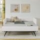 thumbnail image 2 of Daybed with Trundle Upholstered Tufted Sofa Bed, Twin Size, Boucle Fabric, Beige (83"x43"x29.5"), 2 of 3