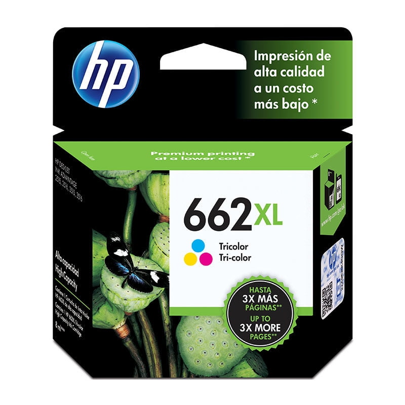 Cartucho De Tinta Original Hp662Xl Tricolor