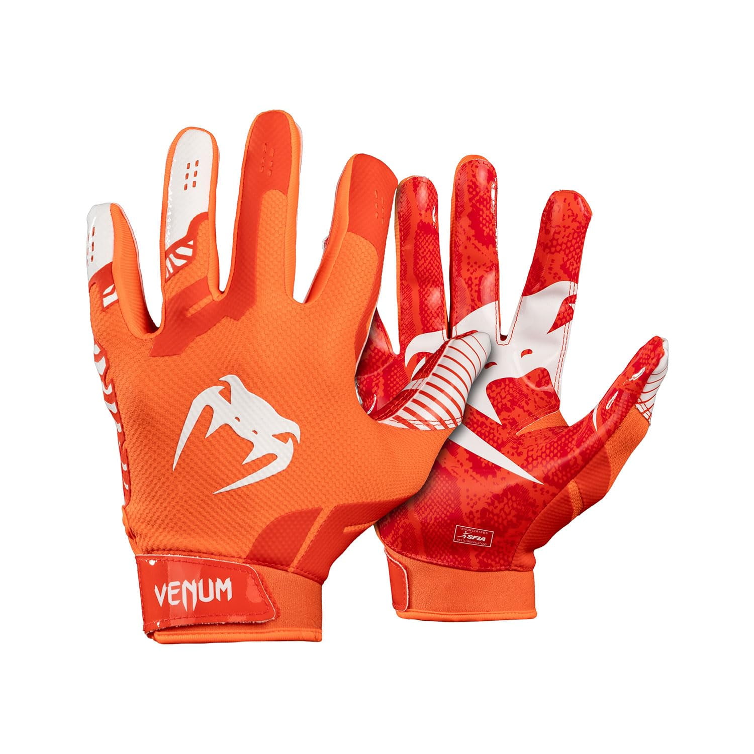 Guantes De Fútbol Venum Elite Naranja/blanco Para Jóvenes Medianos