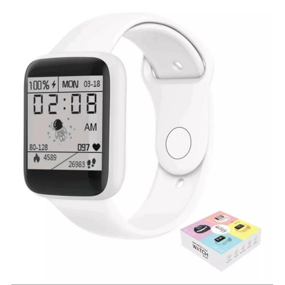 Reloj D20 Inteligente Smartwatch blanco