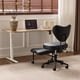 thumbnail image 3 of Upgraded Ergonomic Cross Legged Swivel Chair, Adjustable Height and PU Leather, Meditation& ADHA Chair with Back Support, Home and Office,Yoga Chair, Black, 3 of 3