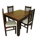 thumbnail image 3 of Juego de Comedor Praga 4 Sillas Mesa Rectangular Chocolate, 3 of 8