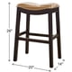 thumbnail image 5 of Taburete de bar New Ridge Home Goods Julian, altura de mostrador, madera, 5 of 6