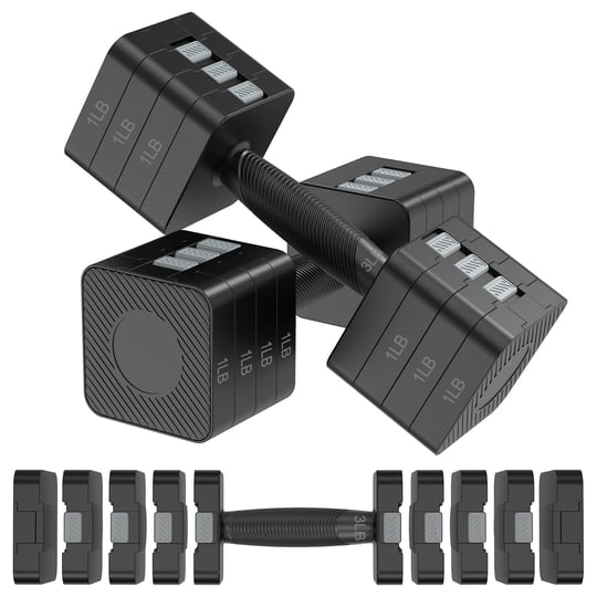 Mancuernas Ajustables Hezeyferg De 3 A 11 Lb, Juego De 22 Lb