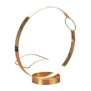 Magideal - Soporte De Exhibición De Botella De Bebida En Forma De Esfera, Estante De Soporte De Botella De Vino De Hierro Para Cocina, Gabinete, Bar, Decoración Dorado