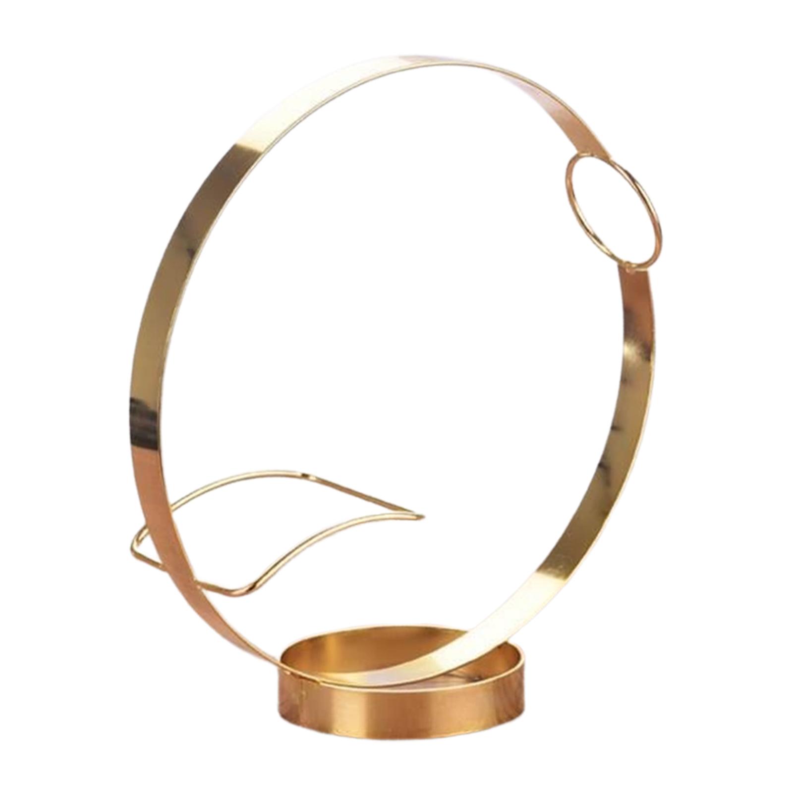 Magideal - Soporte De Exhibición De Botella De Bebida En Forma De Esfera, Estante De Soporte De Botella De Vino De Hierro Para Cocina, Gabinete, Bar, Decoración Dorado