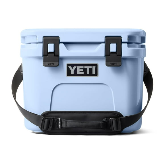 Cooler YETI Roadie 15 Hard Big Sky Blue con correa para el hombro