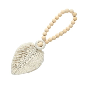 Magideal - Alzapaños De Cortina De Macramé Bohemio Con Con Borlas, Soporte Para Cortinas, Correas De Cuerda Decorativas Hechas A Mano, Alzapaños