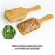 thumbnail image 3 of Bamboo Hair Brush, Massage Scalp Air Cushion Paddle Hair Comb 2023 New Long Handle Natural Low MOQ Customized Customizable Logo, 3 of 3
