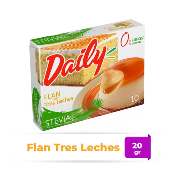 Flan Sabor Tres Leches Caja, 20 g
