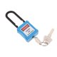 thumbnail image 2 of PL38-KD Candado De Bloqueo De Seguridad Curvado De PVC De 38 Mm, Azul, 2 of 5