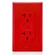 thumbnail image 3 of Salida GFCI Leviton, 20 A, autocomprobación, no resistente a manipulaciones, roja, 3 of 4