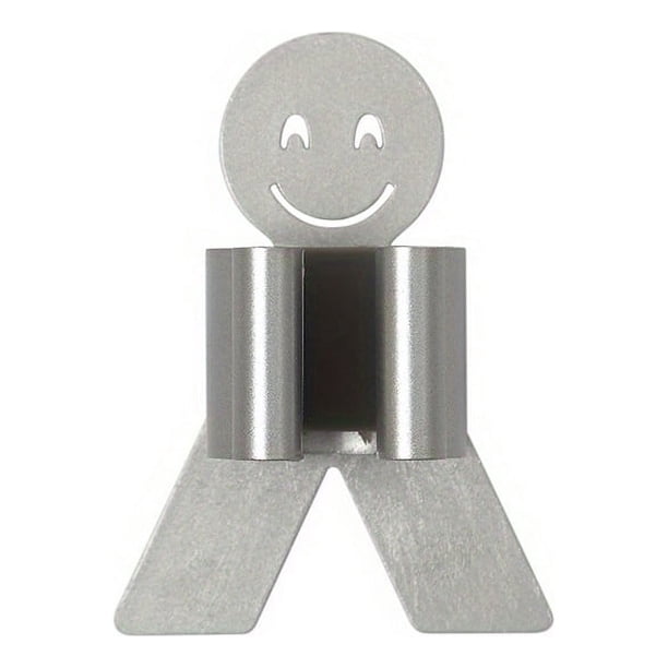 1pc Smiley Face Mop Hook - Convenient Storage Rack for Bathroom Mops and Clips