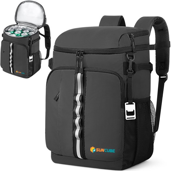 Mochila Refrigeradora SUN CUBE 33 Latas Gris Impermeable