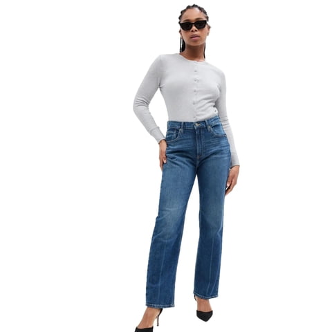 Cárdigan Gap Para Mujer, Cuello Redondo, Color Gris Jaspeado Claro, Algodón, Xs