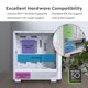 thumbnail image 5 of Gabinete PC Montech X5 ATX Mid-Tower Blanco con Ventiladores ARGB, 5 of 8