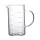 thumbnail image 4 of Vasos de vidrio con escala medidora Jarras Recipientes transparentes resistentes al calor Jarra de agua para el hogar con taza medidora con escala par , 500 mL 500ml, 4 of 5