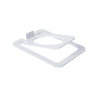 Magideal - Soporte Para Altavoz De Escritorio, Soporte Para Monitor De Estudio, Accesorios Universales De Metal Inclinado, Soporte Estable, Elevador Externo Para Blanco