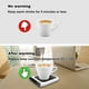 thumbnail image 3 of Calentador de taza de café para escritorio, temperatura ajustable de 3 velocidades, con recordatorio de agua para uso en casa o en la oficina, encendido y apagado automático, inducción por gravedad., 3 of 8