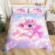 thumbnail image 3 of Christm-as Trees D-u-t Co-ve-r Queen Size Sa-nta Claus- and Snowman Comfort-er Cover with 2 Pillow-case for Te-ens Adults Kids S-tarry Sky Be-dding Set Snow Sc-ene Brea-thable 3 Pieces D-ecorative, 3 of 5
