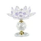 thumbnail image 3 of Candelero De Candelabro De Candelita De Loto De Vidrio Para Decoración De Fiesta En Casa Púrpura, 3 of 5