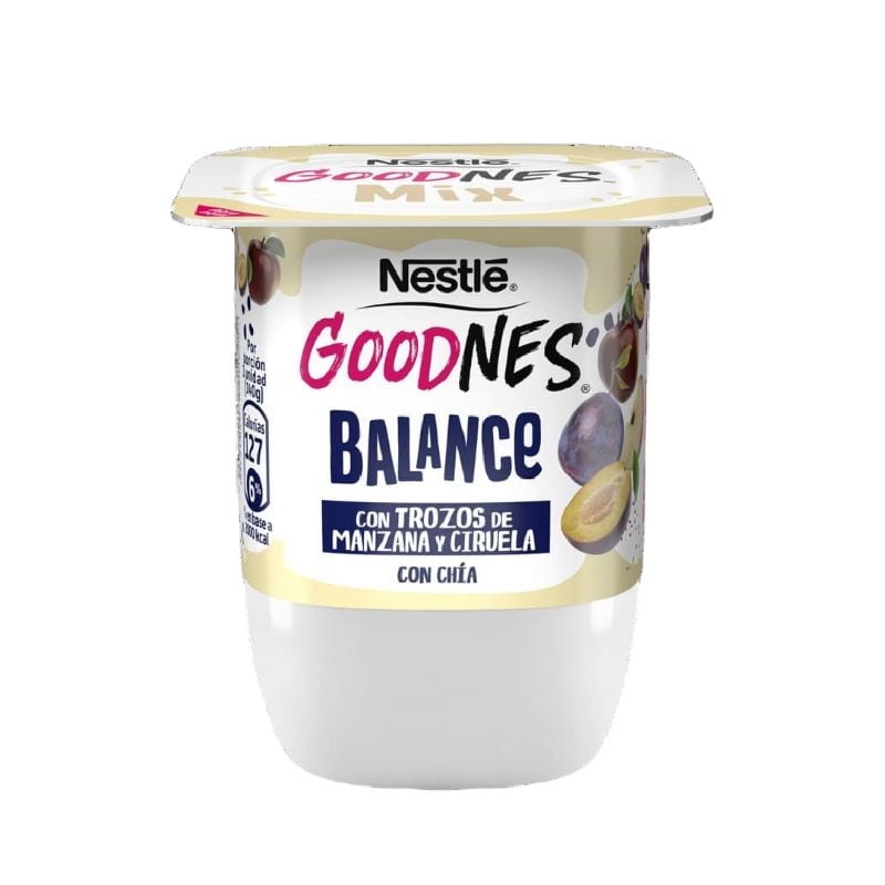 Yoghurt Goodnes Trozos De Manzana Y Ciruela Con Chía Pote 140 g Nestlé