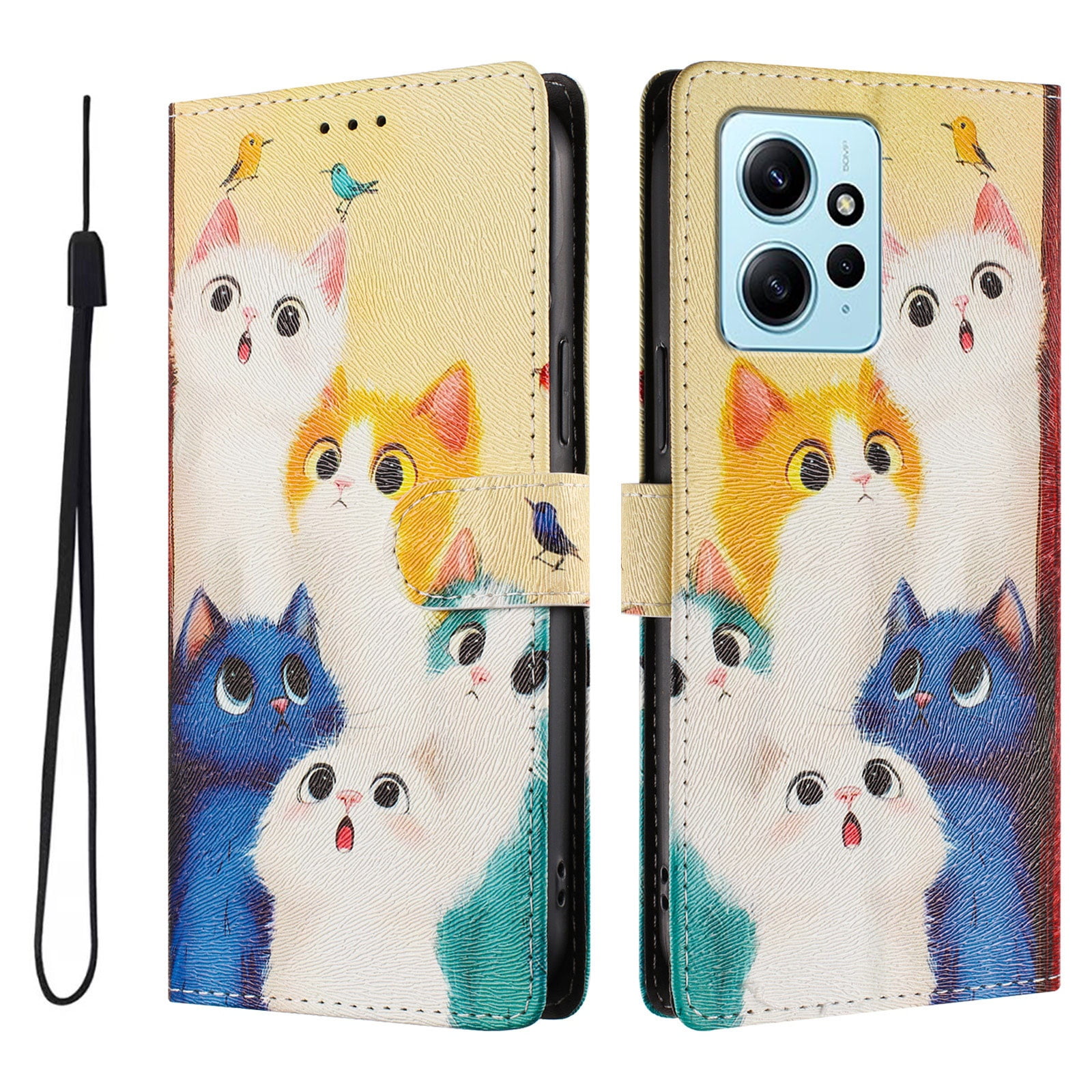 Foxdock Funda Tipo Cartera Para Xiaomi Redmi Note 11 Pro Con Soporte Y Correa – Diseño De Patrones Lindos