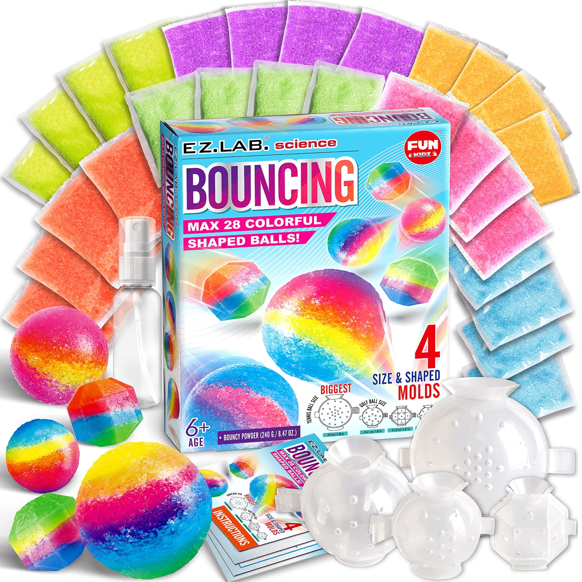 Kit Para Hacer Pelotas Hinchables Fun Kidz Big Bouncy Ball Kit Para Niños De 6 A 12 Años