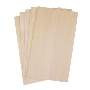 Magideal - 10 Uds. De Láminas De Madera Finas, Tablero En Rodajas De Madera, Tablero De Madera Para Proyectos, Manualidades Diy, Placa De Madera Para Fabricación 300Mmx50Mmx1Mm