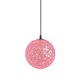 thumbnail image 1 of Bola de mimbre de mimbre globo techo techo de lámpara con agujero de 20 cm de color rosa, 1 of 3