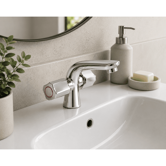Monoblock Llave Grifo Para Lavatorio Modelo Novella Marca FAS