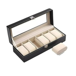Disparo - Caja Organizador Estuche Para 6 Relojes Joyas Ecocuero