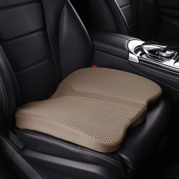 Cojín de asiento LARROUS Comfort de espuma viscoelástica para conductor de automóvil