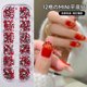 thumbnail image 1 of Xiao Hua Accesorios de Uñas Rojas -1 set, Accesorios de Uñas 3D con Caja de Almacenamiento Compacta, Varias Formas y Tamaños de Arte de Uñas de Respaldo Plano con Pedrería Manualidades DIY, 1 of 5