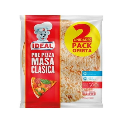 Masa Para Pizza Clásica 2 Un 500 G Ideal