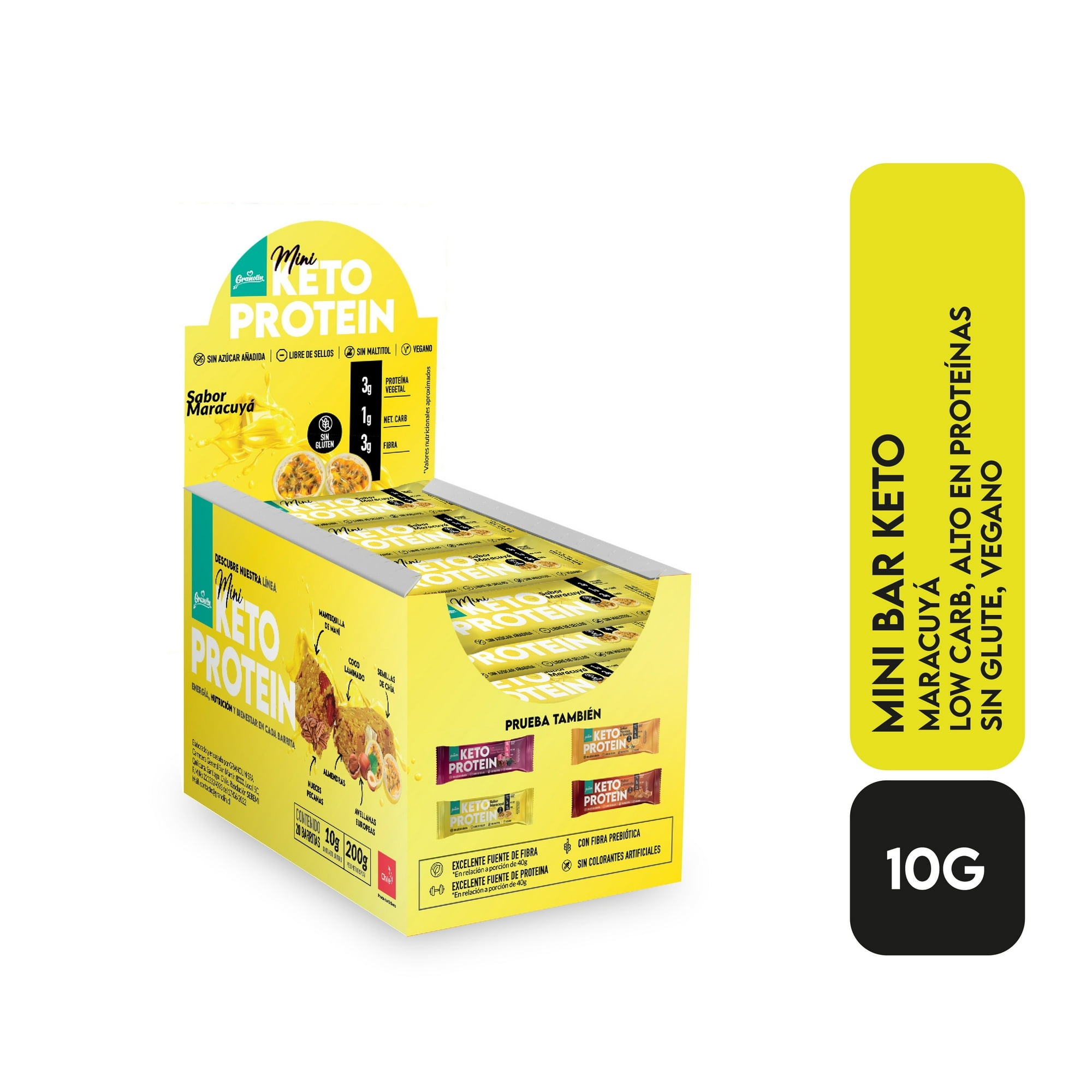 Granolin - Barra Proteina Mini Maracuya 20un