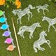 thumbnail image 4 of Set artesanal Breyer Horses Stablemates Suncatcher Unicorn 1:32, 4 of 6