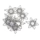 thumbnail image 5 of 10 Piezas De Filigrana Flor En Blanco Cabujón Bisel Ajustes DIY Colgantes Base, 5 of 5