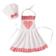 thumbnail image 5 of Delantal De Disfraz De Chef Para Bebé, Gorro De Cocinero, Accesorio De Fotografía Suave Para Bebé Para Cocinar A Niña L, 5 of 5