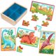 thumbnail image 1 of Juego de rompecabezas B. paquete de juguetes con dinosaurios, 12 piezas, más de 3 años, 1 of 7