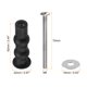 thumbnail image 2 of 2 juegos de bisagras para asiento de inodoro M6, tornillos, juego de tuercas superiores de goma expansible para asiento de inodoro (diámetro de la arandela: 16 mm/0.63"), 2 of 7