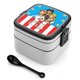 thumbnail image 1 of Liberty's Kids Fiambrera de Doble Capa, Contenedor de Almuerzo Portátil Apilable, Almacenamiento de Alimentos Hermético a Prueba de Fugas, 1000ml, 1 of 6