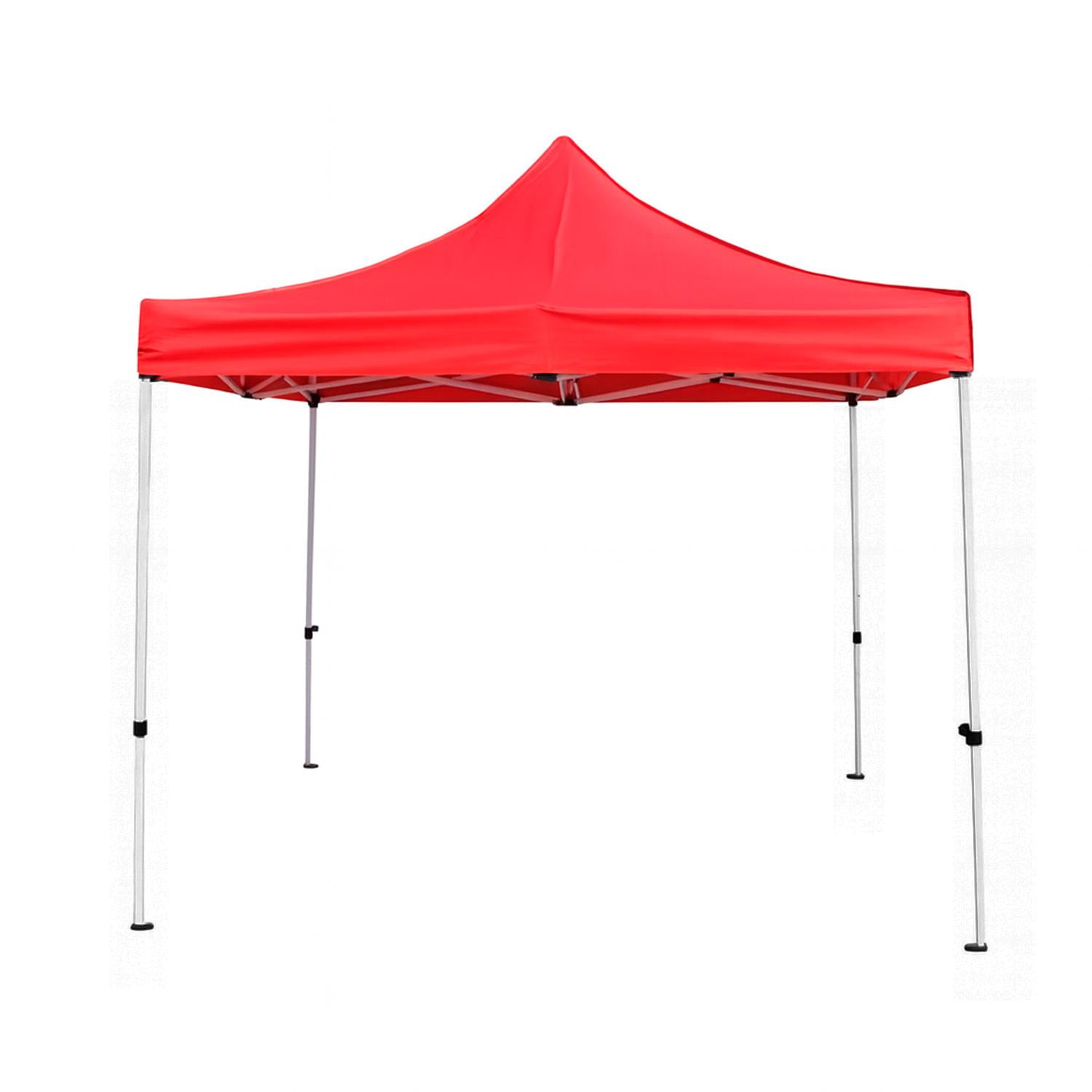 Global Latin Group - Toldo Plegable 3x3 Reforzado Tubo 4cm Impermeable Rojo